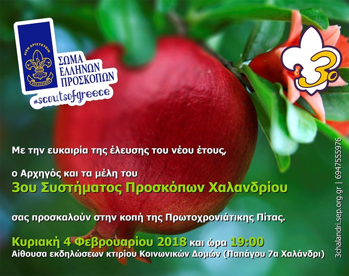 vasilopita2018 3o proskopoi xalandriou